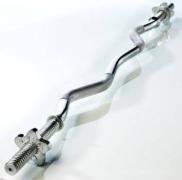  Chrome E-Z Curl Bar With Spin Lock - 47" 
