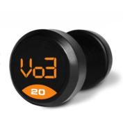  Vo3 Round Rubber Coated Dumbbells - 45lb PAIR 