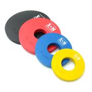  XM Competition Rubber Fractional Weight Plates -.25, .5, .75, & 1 Lb Pairs - 5 Lb Set 
